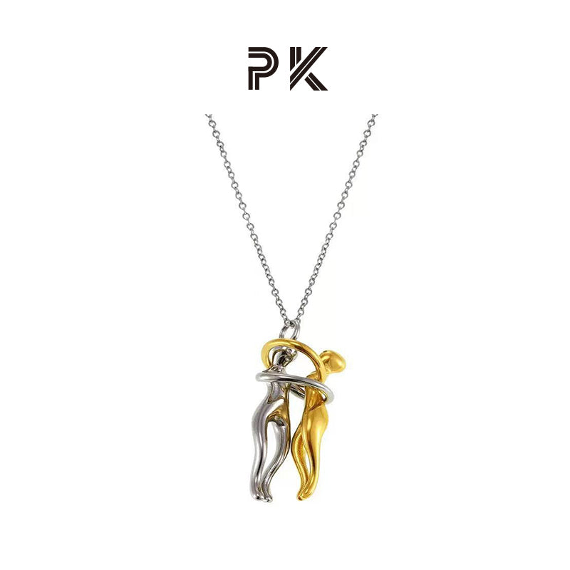 Affectionate Hug Necklace Couples Necklace – LANZOOM OFFICIAL STORE
