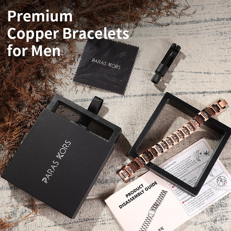 Elegant Rose Gold Clover Magnetic Bracelet - Stylish & Luxurious Copper Chain for Women