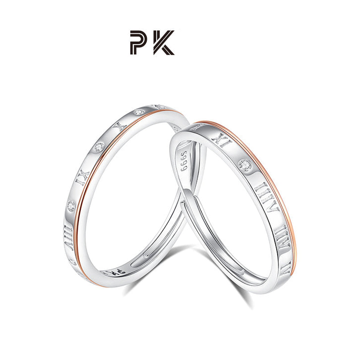 "Roman Hours" Matching Rings