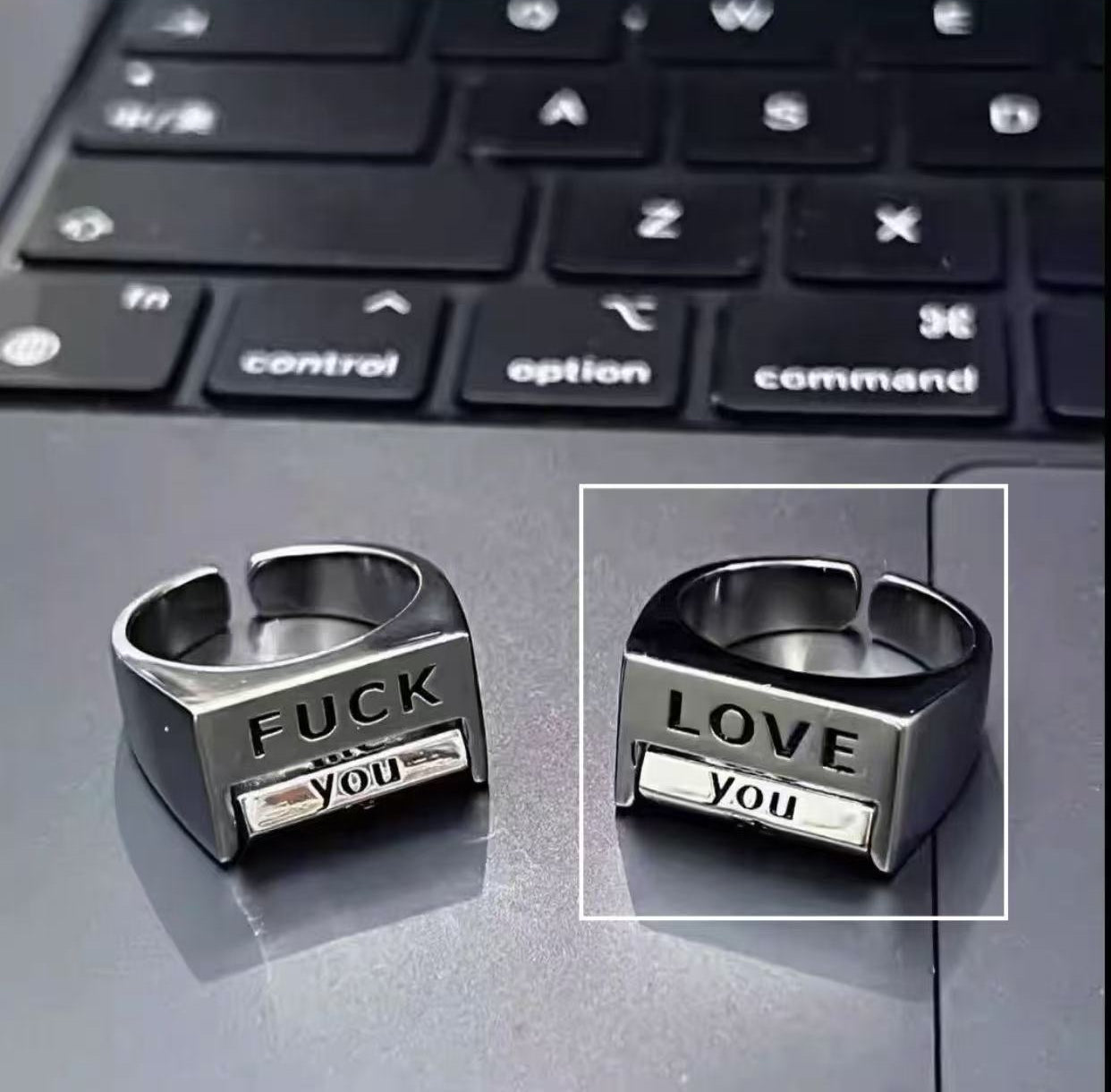 LOVE, FUCK, Spin Mood Rings – LANZOOM