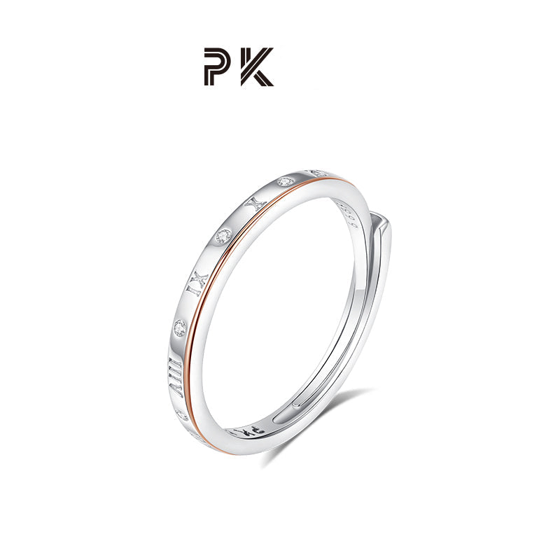 "Roman Hours" Matching Rings