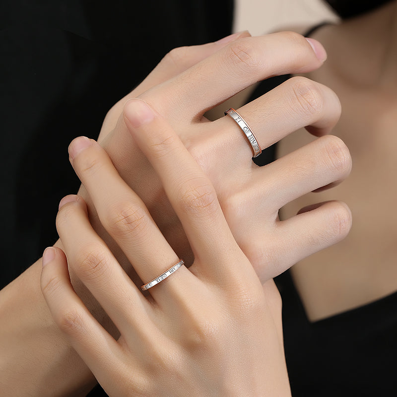 "Roman Hours" Matching Rings