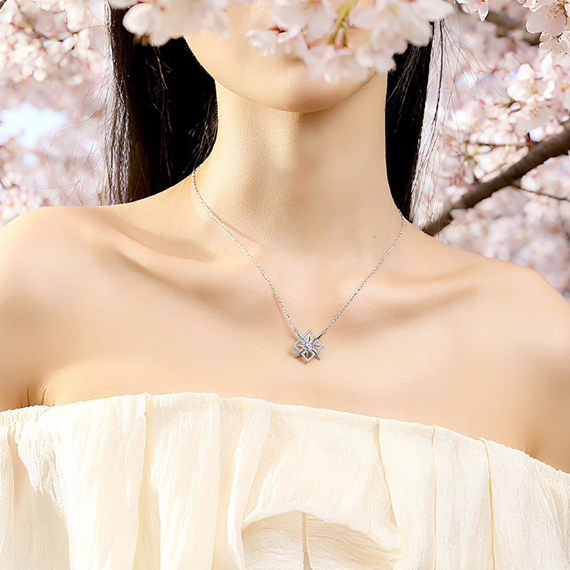 Rotating Star Necklace