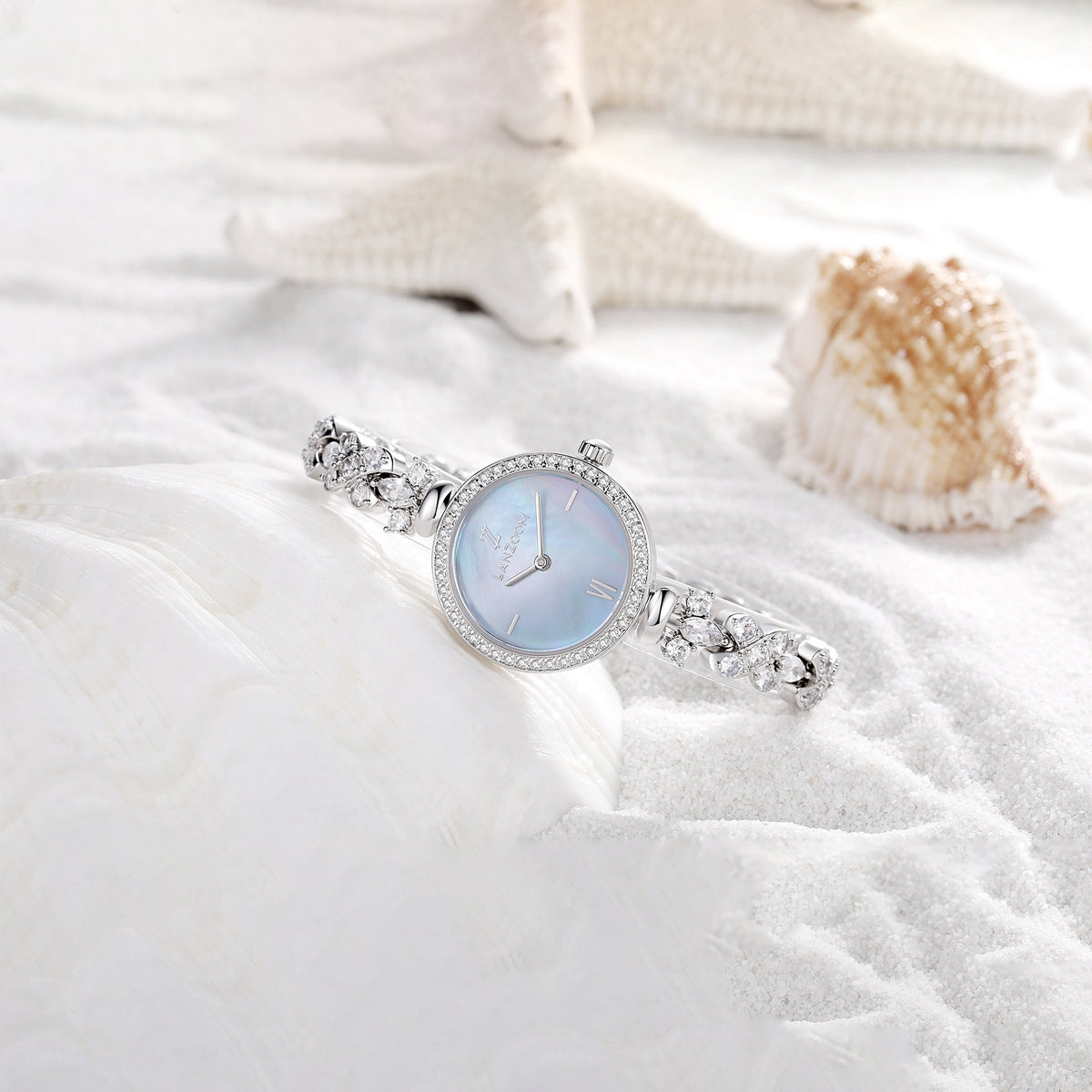 Women’s Crystal & Mother-of-Pearl Watches | LANZOOM