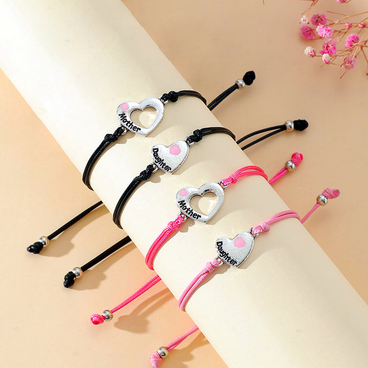Mother's Day Couple Bracelets - Mother-Daughter Heart Bracelet Set